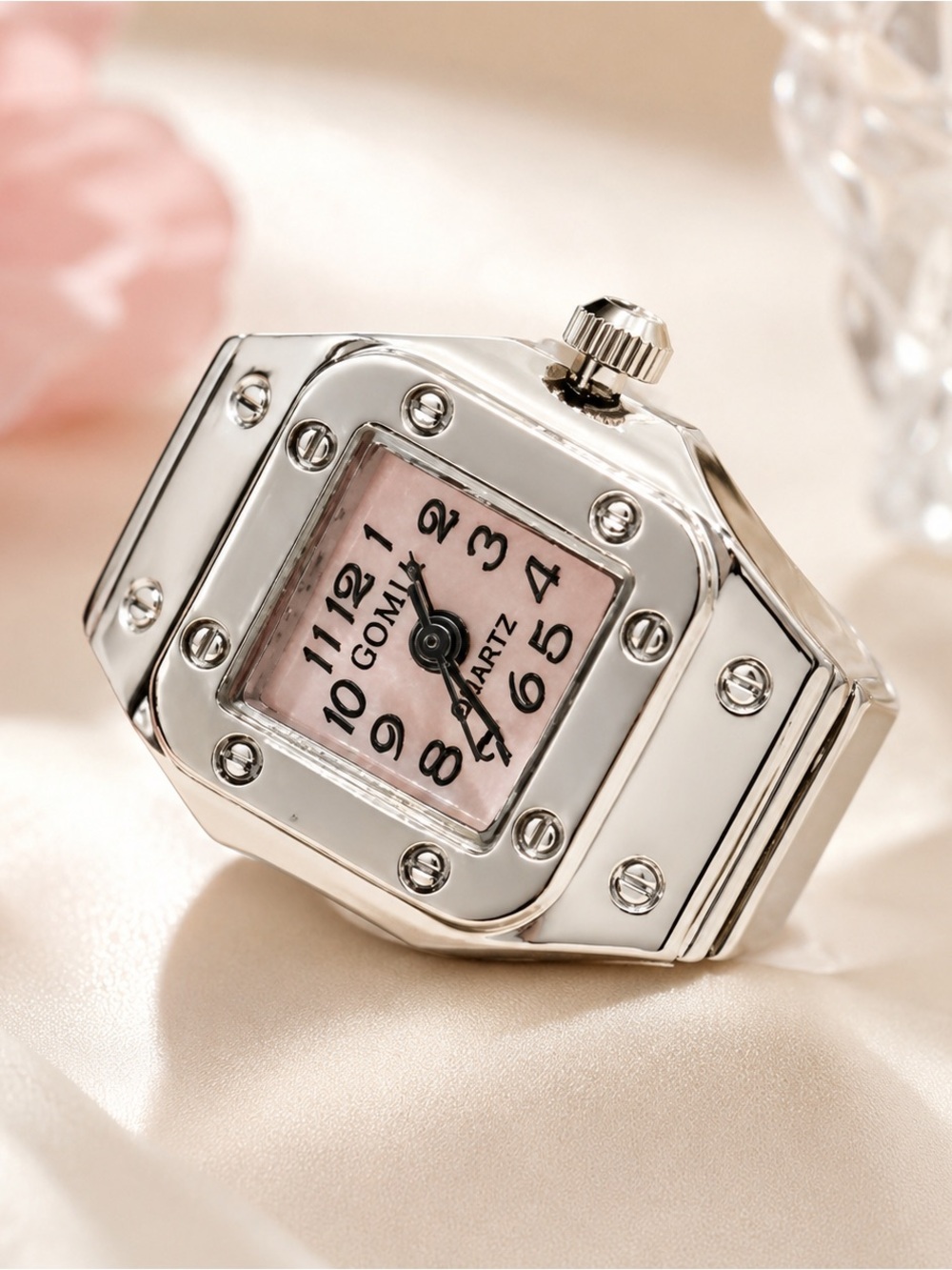 Women’s Silver Colored Watch Ring